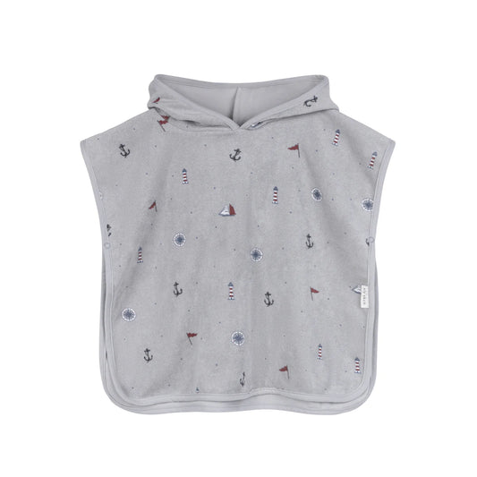 Ely's & Co. - Printed Nautical Terry Poncho