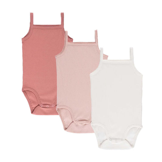 Ely's & Co. - 3 Pack Ribbed Strap Undershirt
