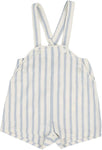 Lil Legs - Linen Stripe Suspender Romper