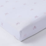 Petit Clair - White Crib Sheet With Print