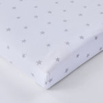 Petit Clair - White Crib Sheet With Print