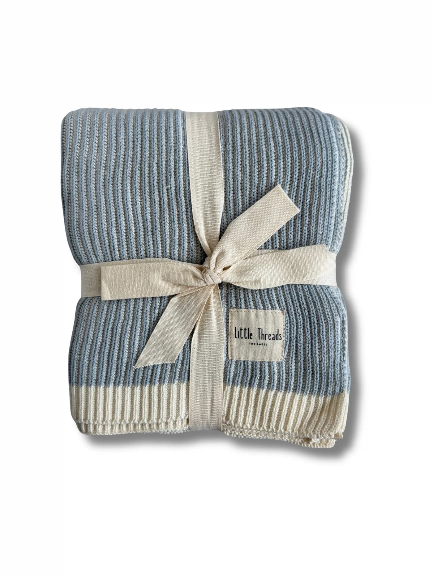 Little Threads Ribbed Knit Blanket