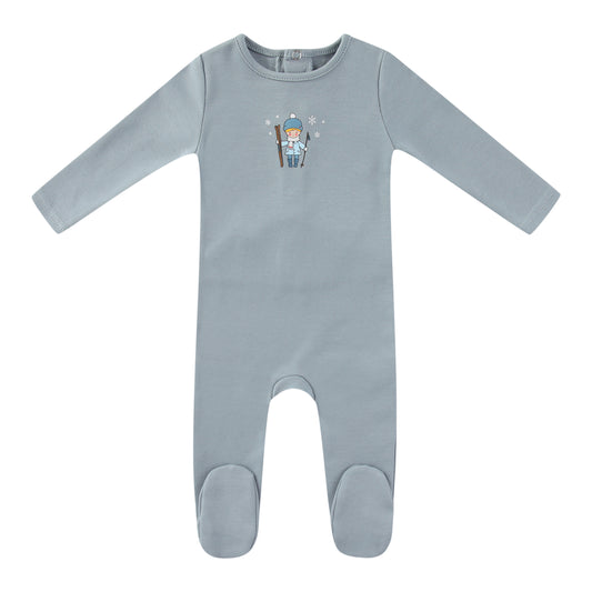 Mini Label Vintage Skier Footie