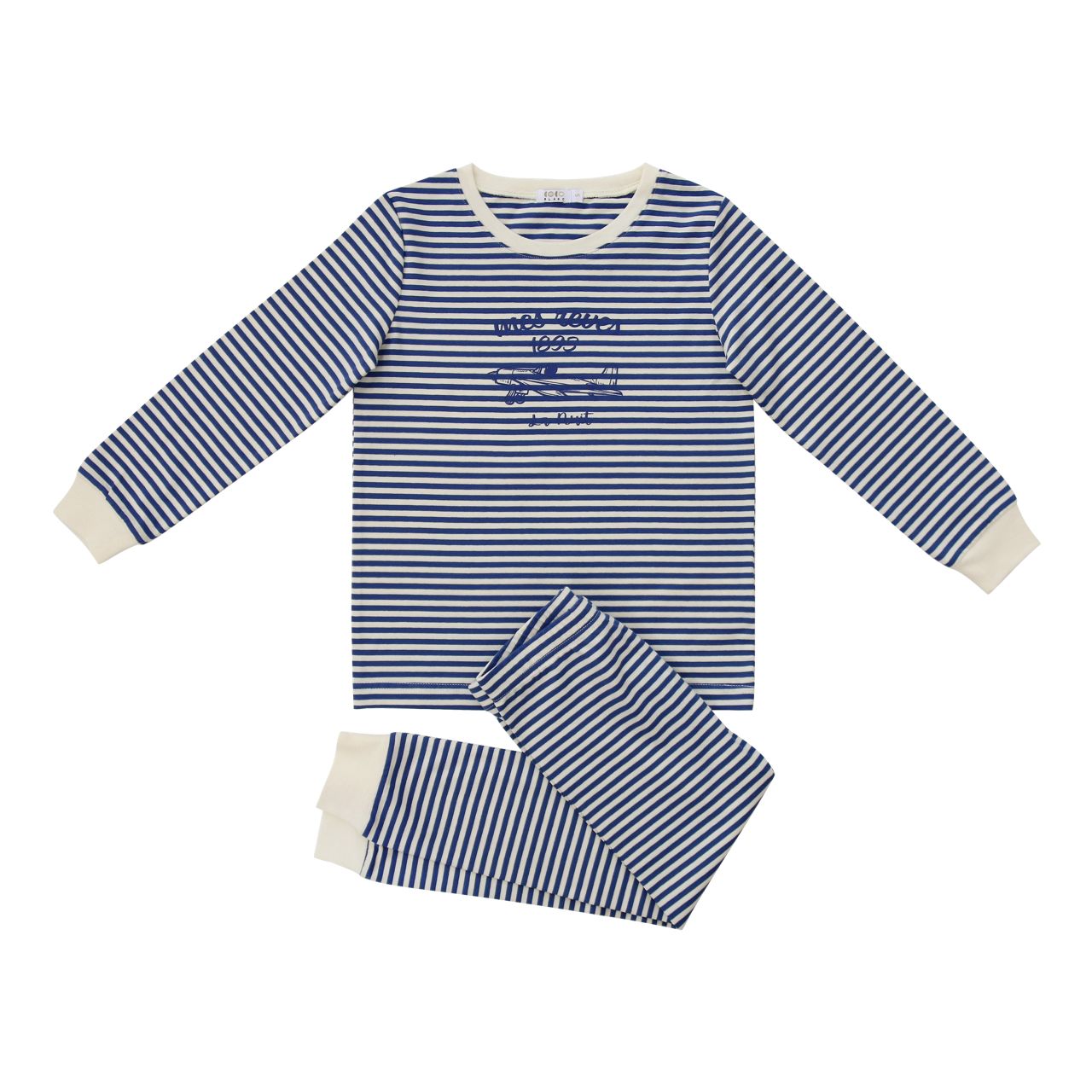 Coco Blanc Blue Striped PJ 12