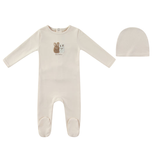 Mini Label Sherpa Bunny Footie