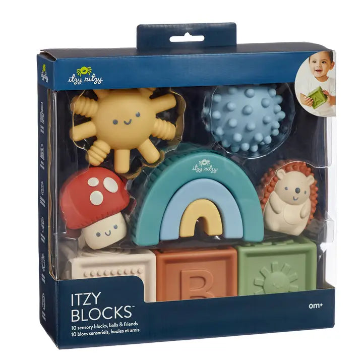 Itzy Ritzy Itzy Blocks Friends Sensory Block Set