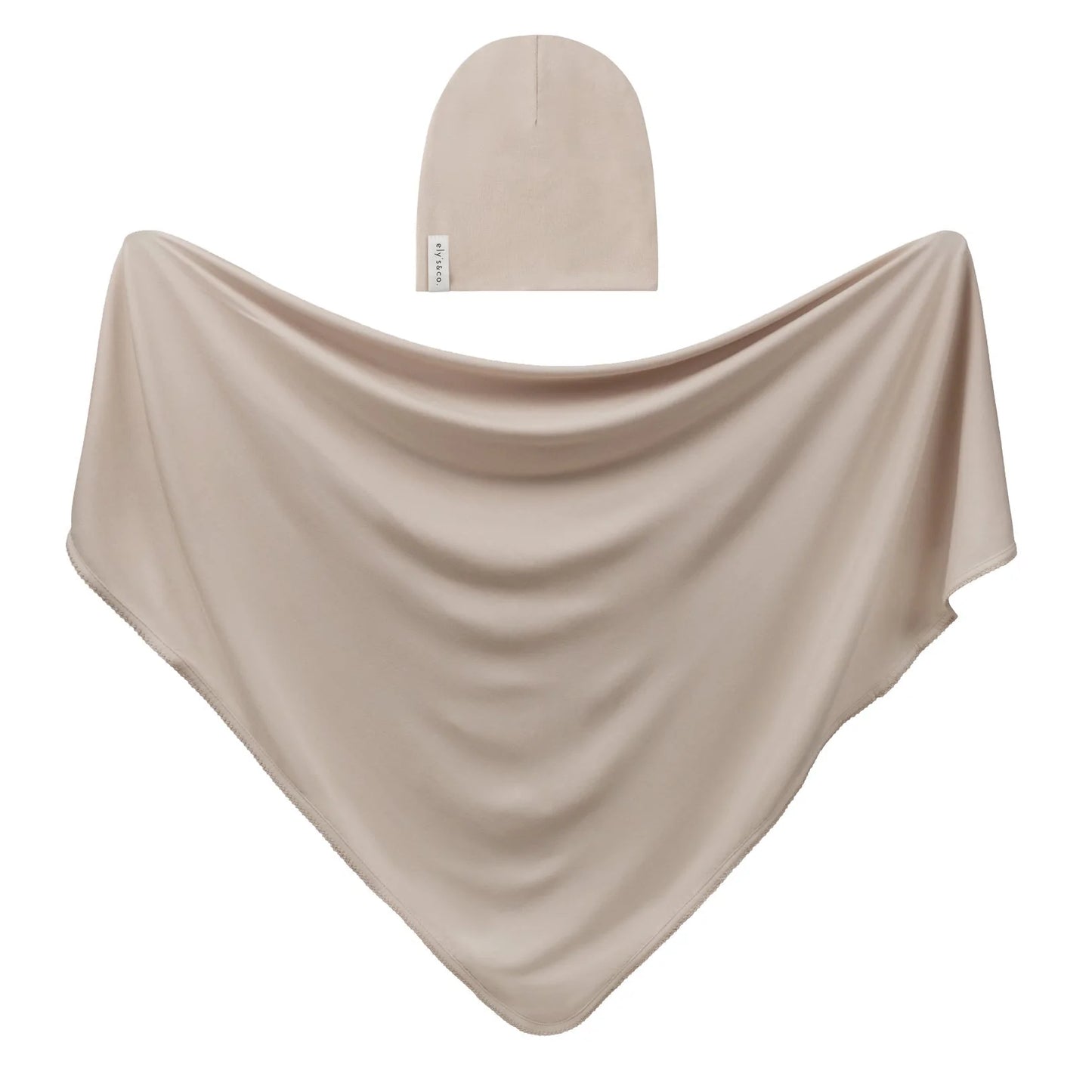 Ely's & Co Modal Swaddle & Beanie Gift Set