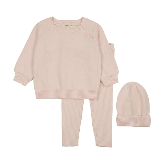 Mema Knits KNIT 2 PIECE SET +BEANIE