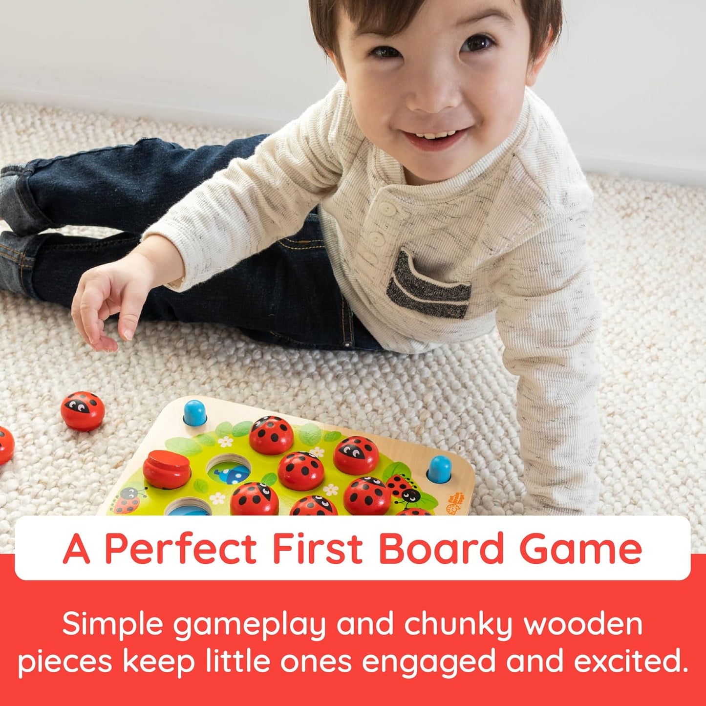 Fat Brain Toys Ladybug's Garden Memory Game