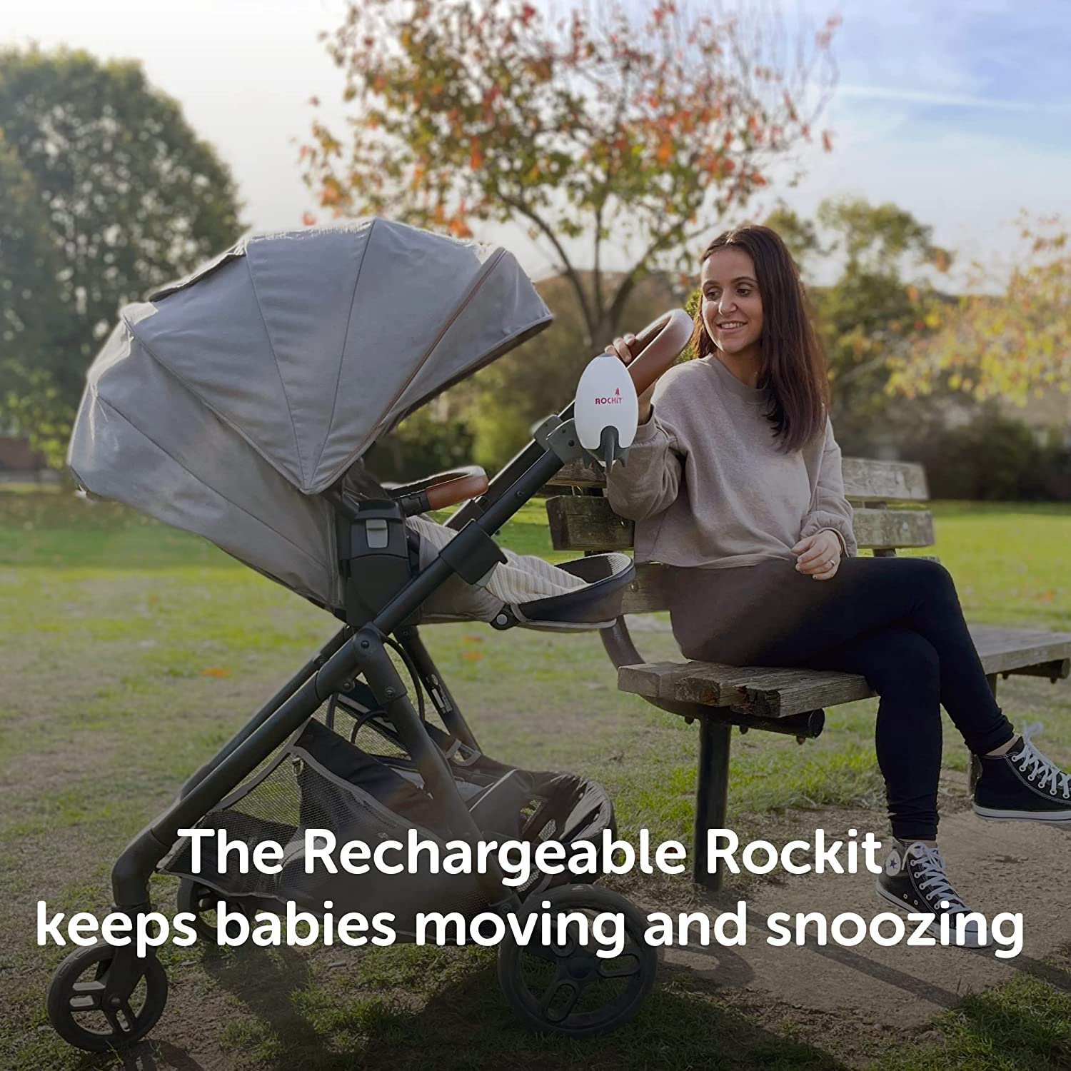 Rockit Portable Baby Rocker - Rechargeable Version - For Pram and