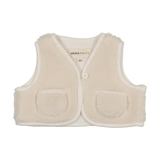 Mema Knits SHERPA VEST