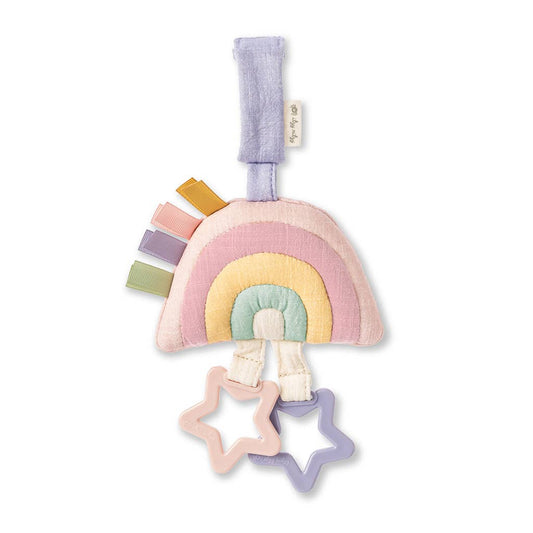 Itzy Ritzy - Bitzy Bespoke Ritzy Jingle Attachable Travel Toy: Pastel Rainbow