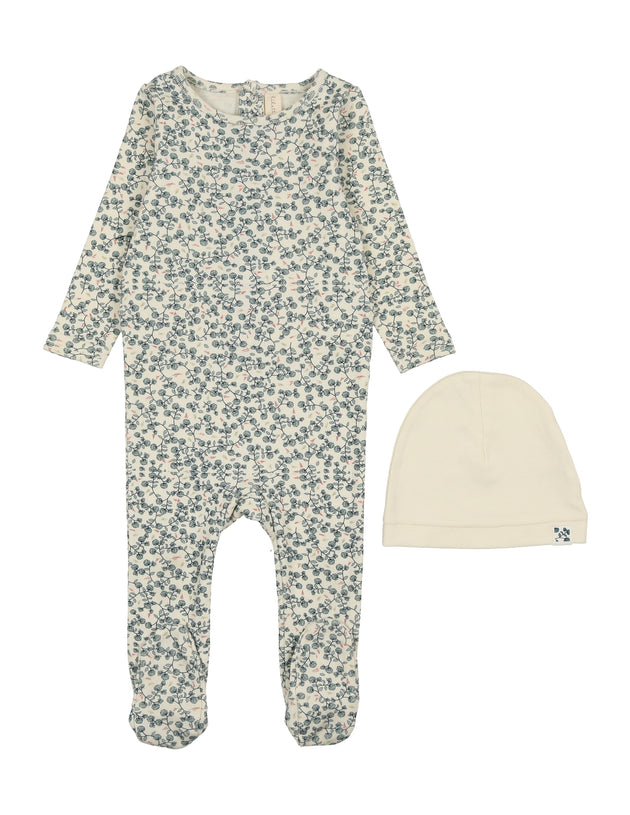 Lil Legs - All Over Floral Footie Set