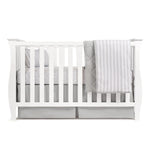 Ely's & Co. - Crib Set 4 Piece: Crib Sheet + Quilted Blanket + Skirt + Pillow Case