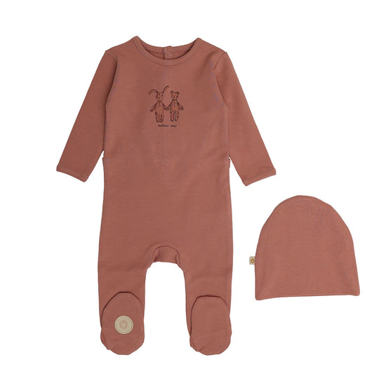 Mon Tresor Best Friends Footie & Hat