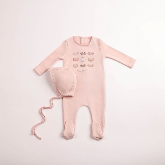 Bee & Dee Bib Collection Footie/Bonnet