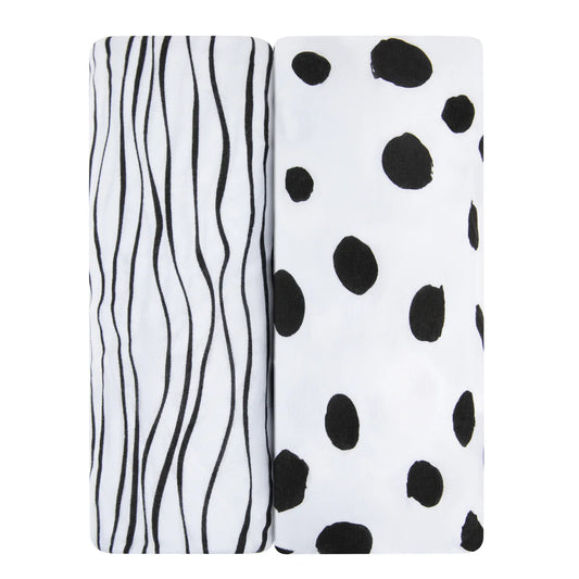 Ely's & Co. - Bassinet Sheet Set 100% Jersey Cotton 2 Pack