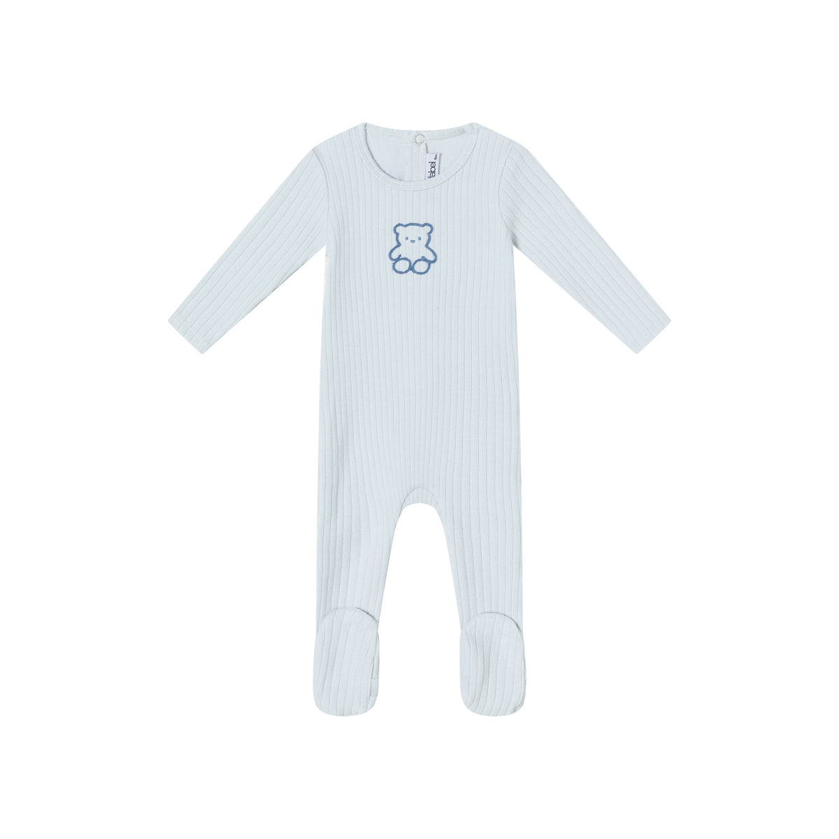 Mini Label Pointelle Bear Footie