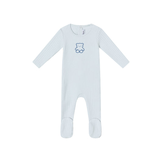 Mini Label Pointelle Bear Footie