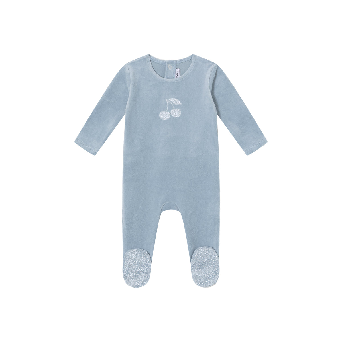 Mini Label Toile Printed Cherry Footie