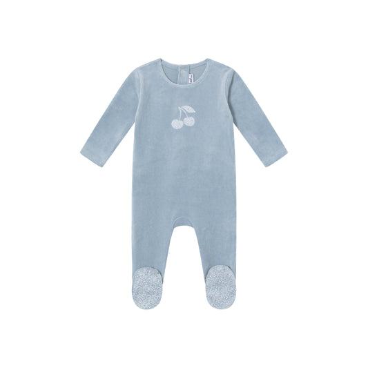 Mini Label Toile Printed Cherry Footie