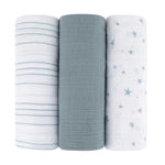 Ely's & Co. - 3 Pack Muslin Swaddles