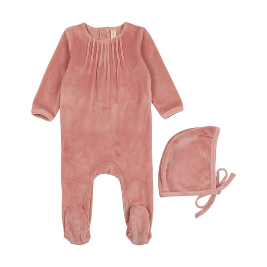 Velour Collection Footie Set