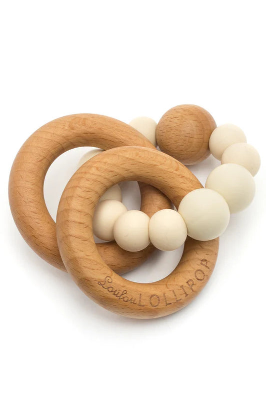 Loulou Lollipop - Bubble Silicone and Wood Teether