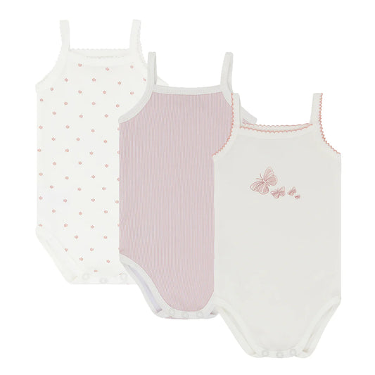 Ely's & Co 3 Pack Girls Jersey Cotton Undershirt