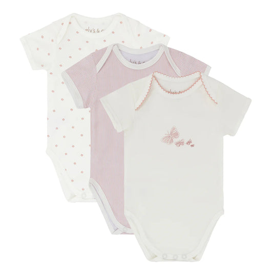 Ely's & Co 3 Pack Girls Jersey Cotton Undershirt