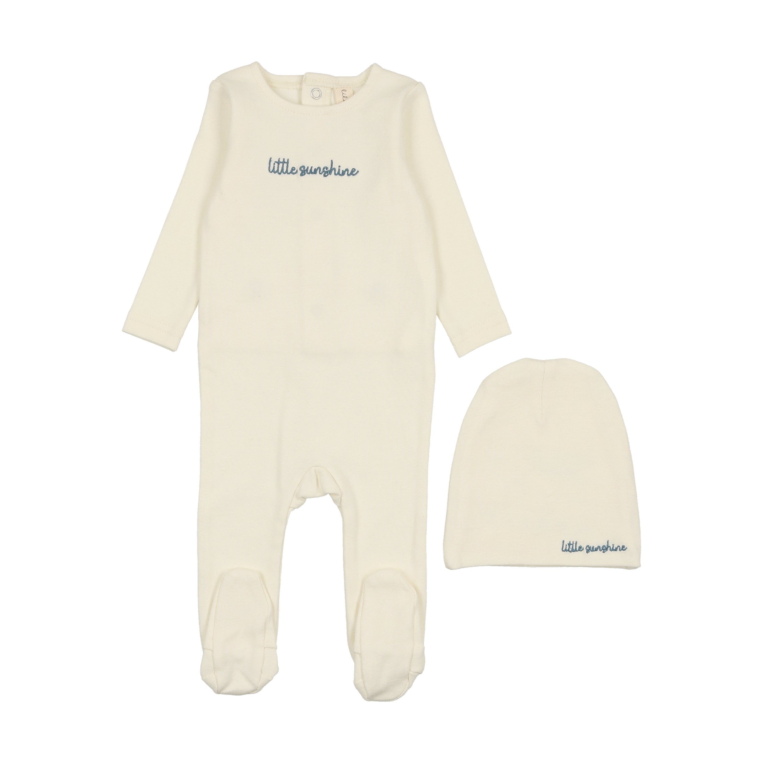 Lil Legs - Cotton Word Footie Set