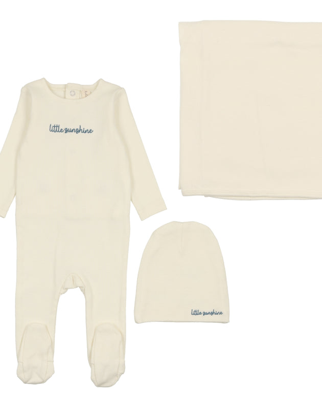 Lil Legs - Cotton Word Layette Set