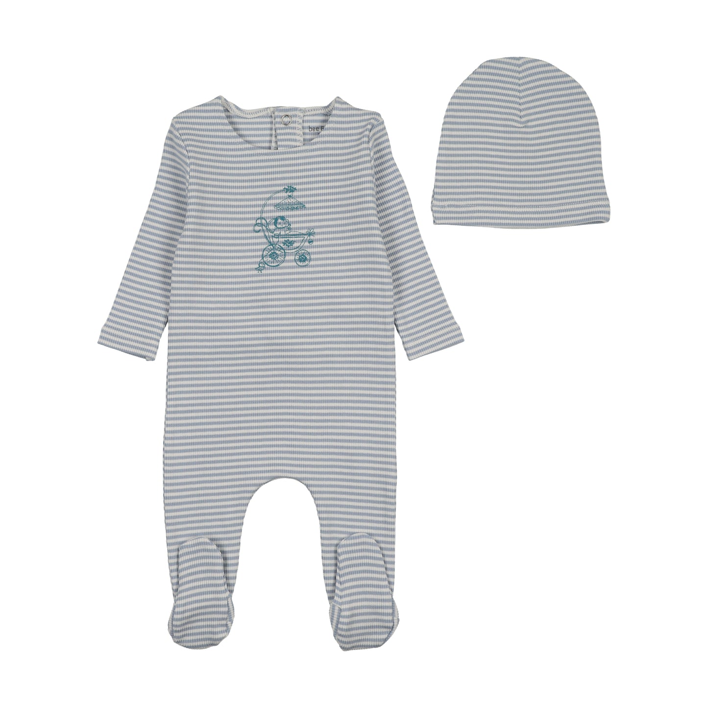 Bee & Dee Carriage Sketch Footie/Beanie