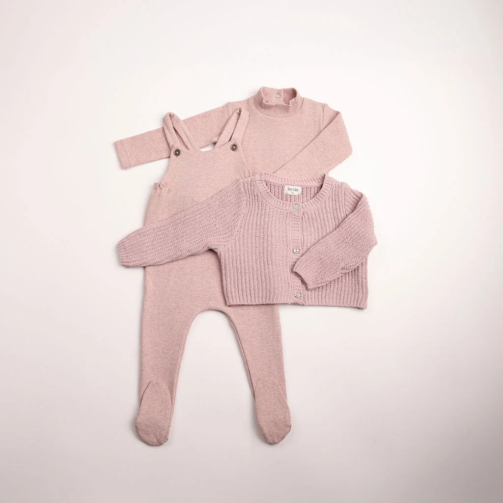 Bee & Dee Chenille Cardigan Overall
