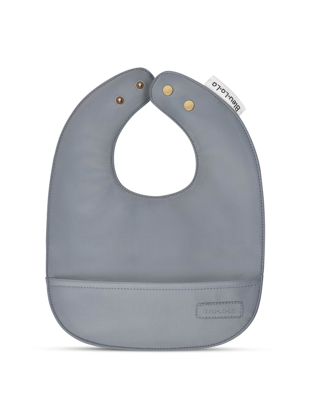 Bleu La La - Classic Soft Vegan Leather Bib - Single