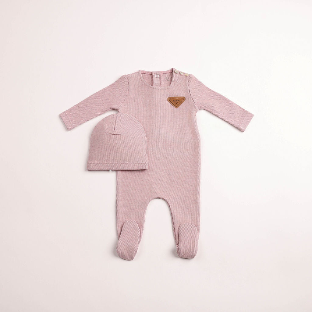 Bee & Dee Cozy Cotton Footie/Beanie