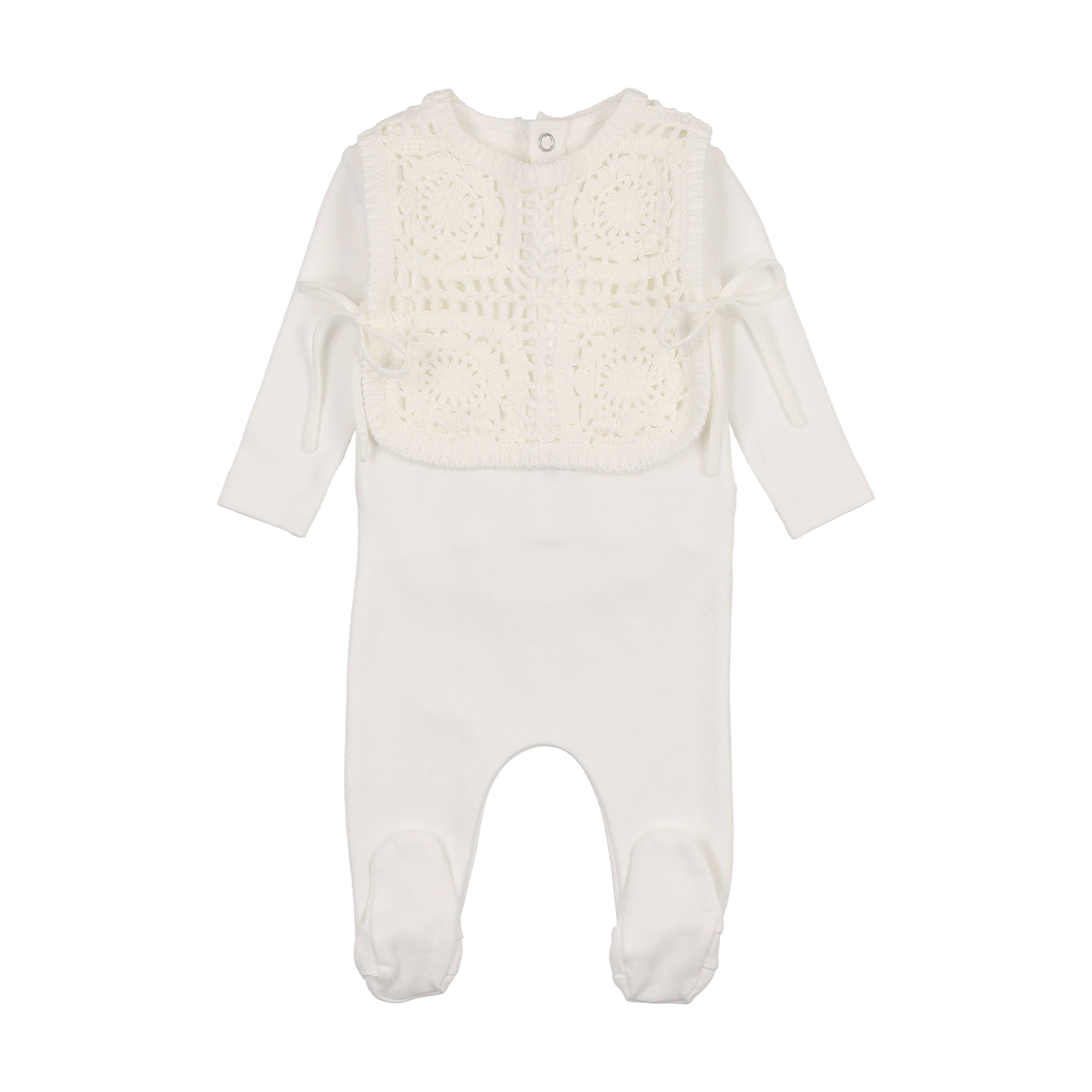 Bee & Dee - Crochet Pullover Vest Footie|Bonnet