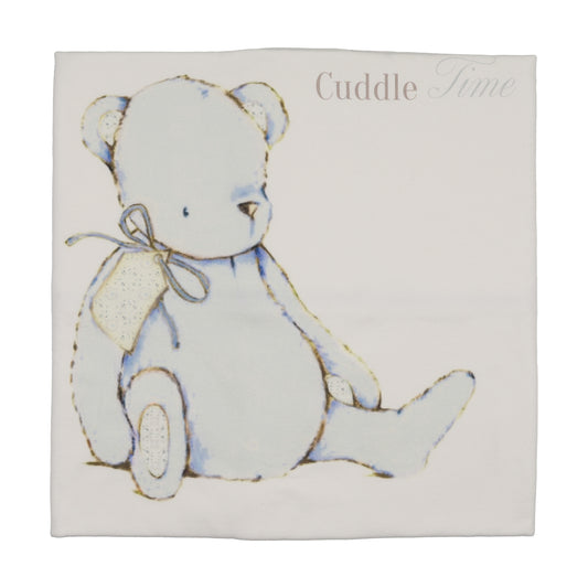 Bee & Dee Cuddle Time Chalk White Boys Blanket