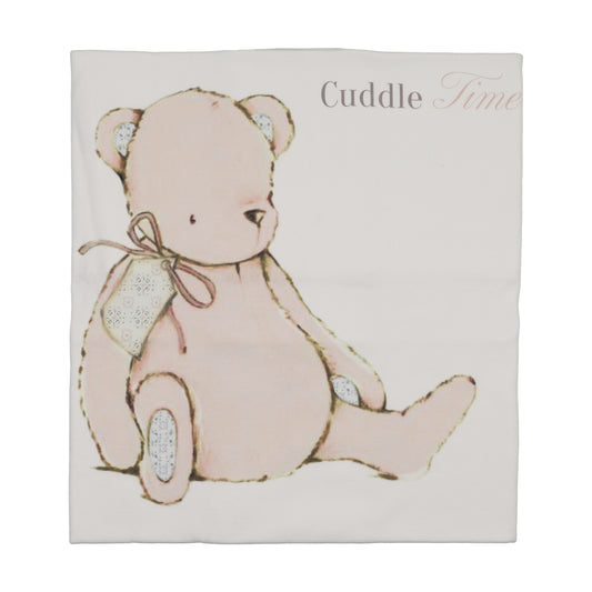 Bee & Dee Cuddle Time Chalk White Girls Blanket