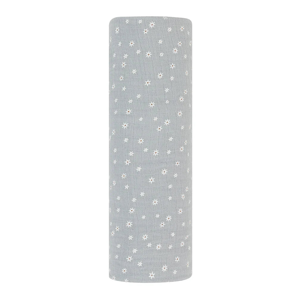 Ely's & Co 1 Pack Cotton Muslin Swaddle Blanket