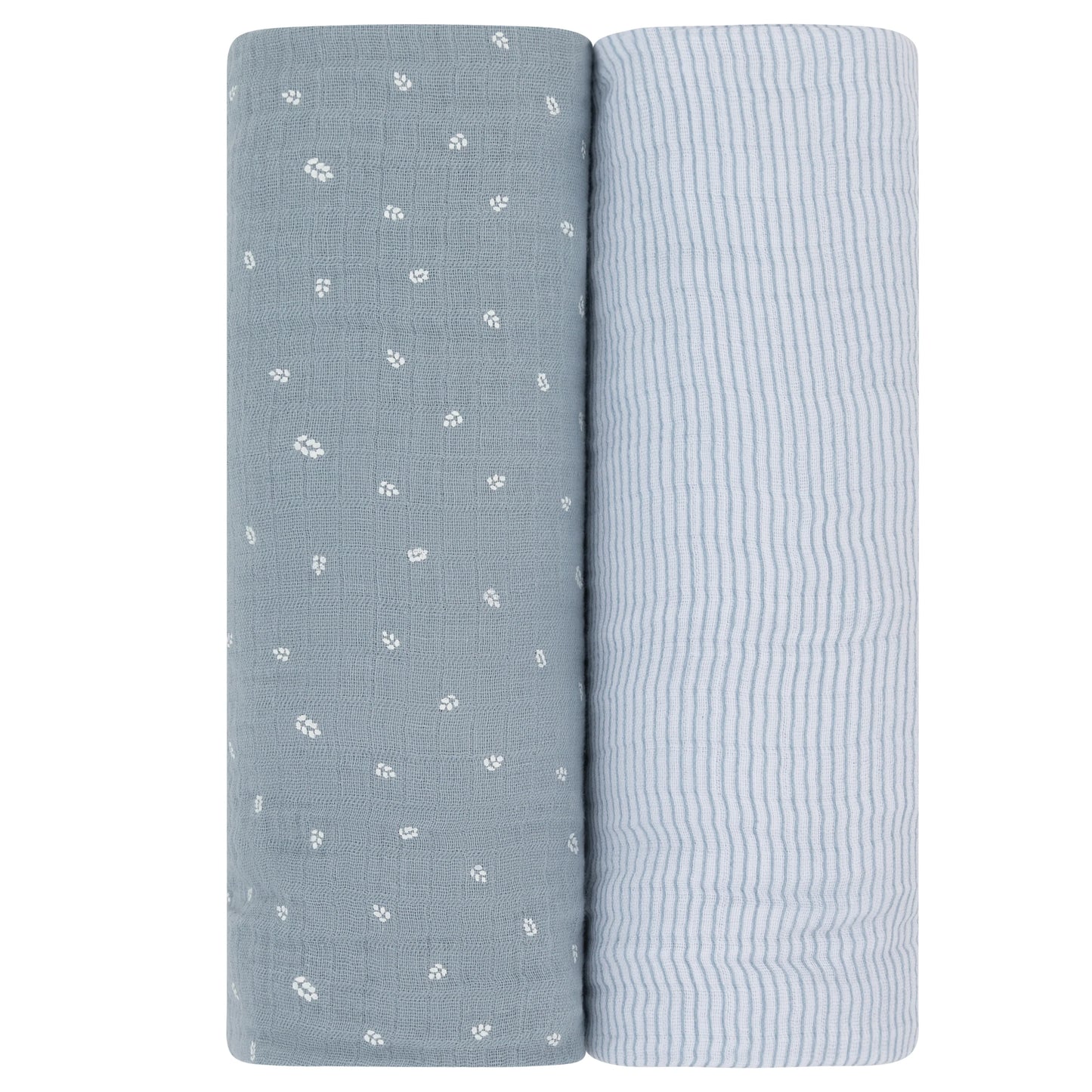 Ely's & Co 2 Pack Cotton Muslin Swaddle Blanket