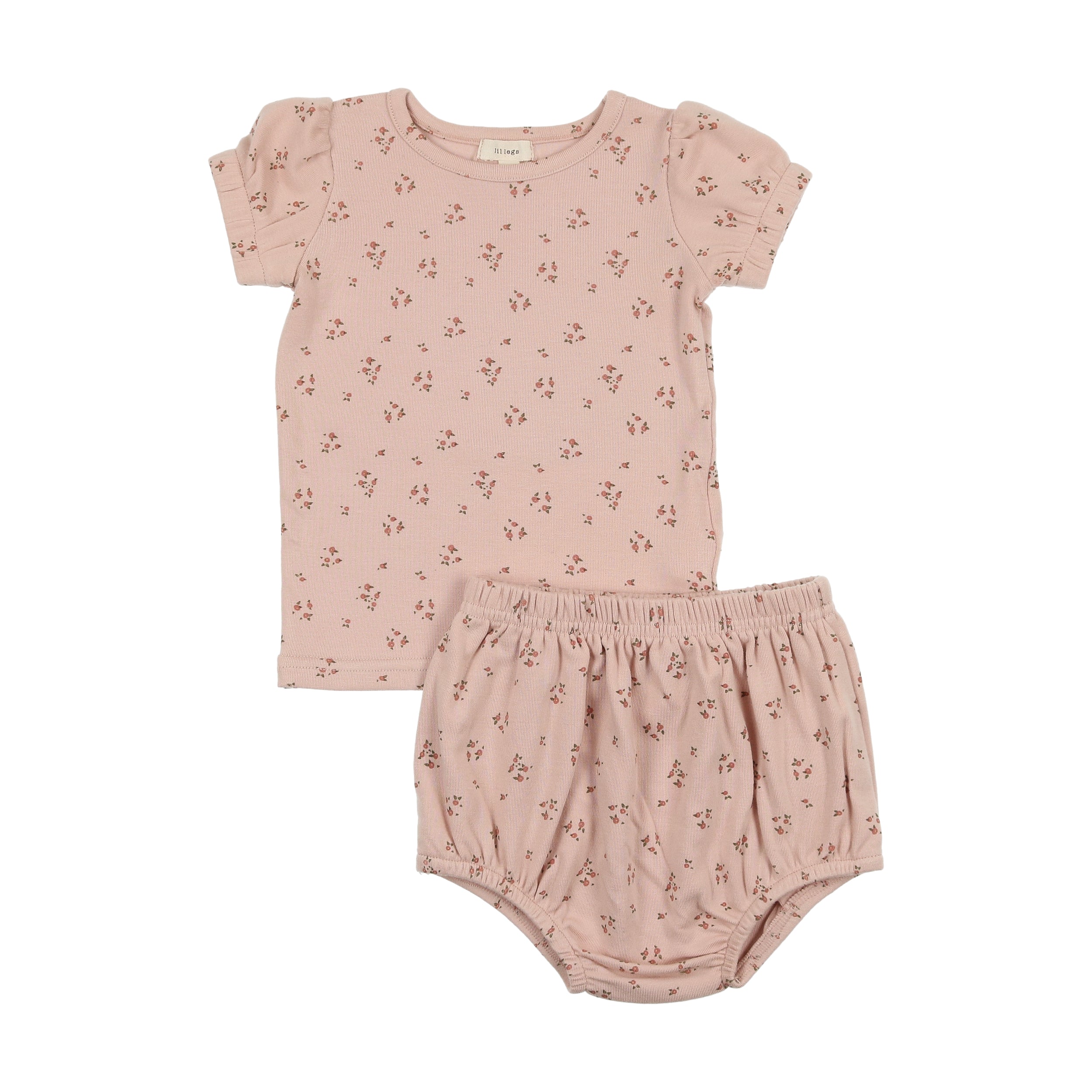 Lil Legs - Dainty Floral Short Sleeve Set