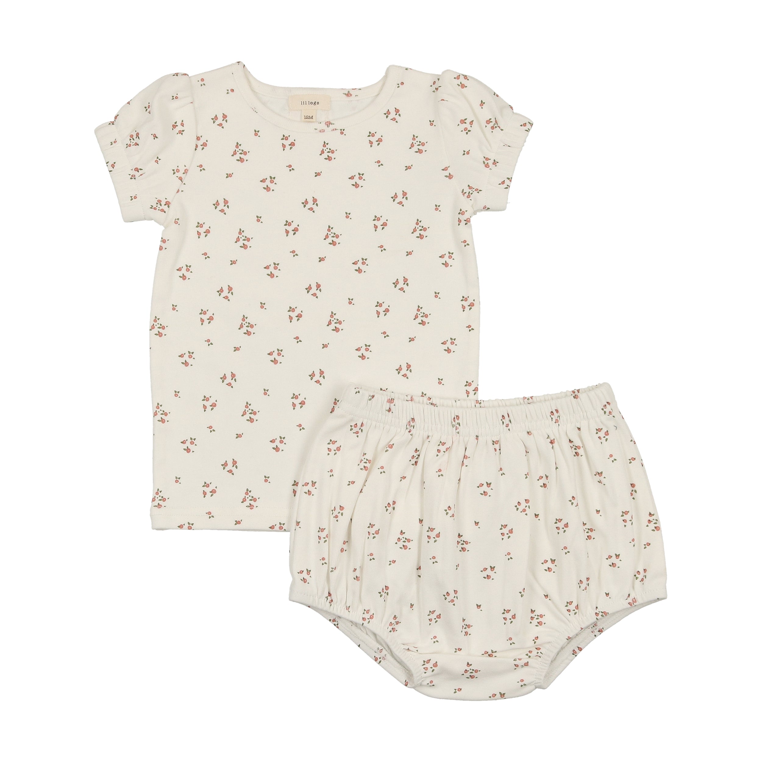 Lil Legs - Dainty Floral Short Sleeve Set