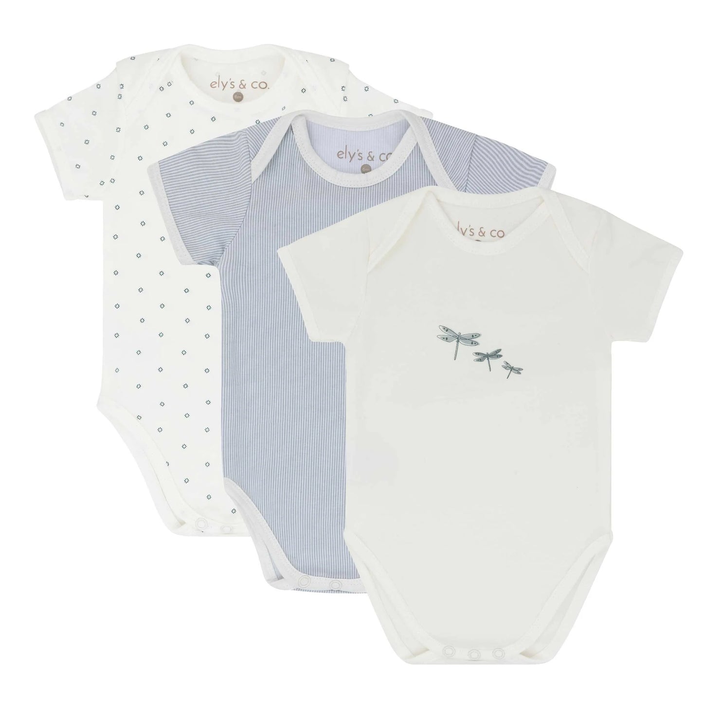 Ely's & Co 3 Pack Boys Jersey Cotton Undershirt