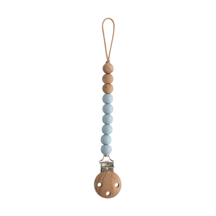 Mushie Silicone Pacifier Clip | Eva