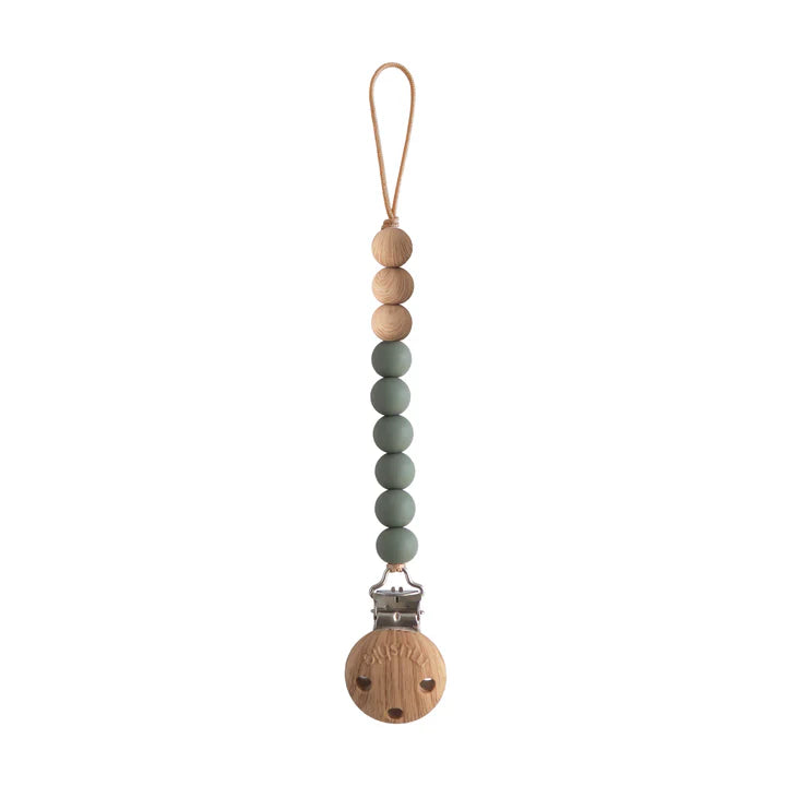 Mushie - Silicone Pacifier Clip | Eva