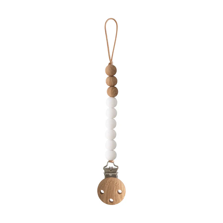 Mushie - Silicone Pacifier Clip | Eva