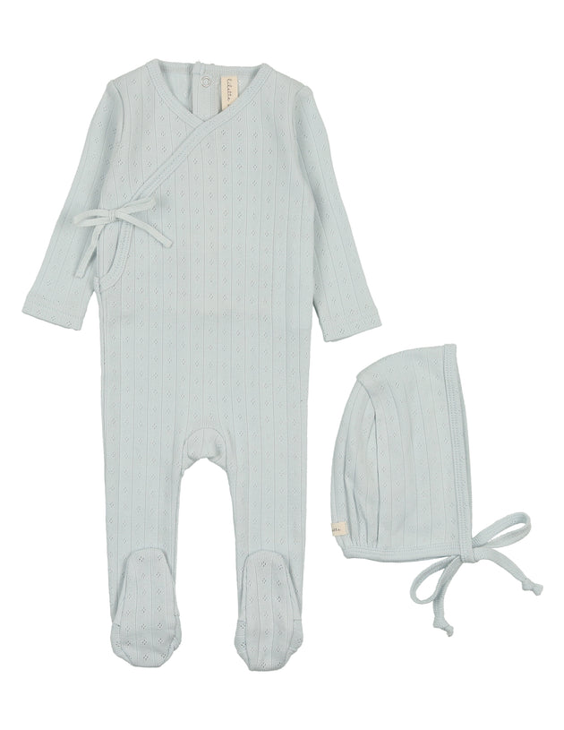 Lil Legs - Fine Pointelle Footie Set