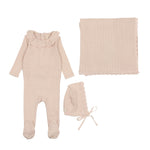 Lil Legs - Fine Pointelle Ruffle Layette Set