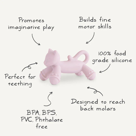Mushie Cat Figurine Teether